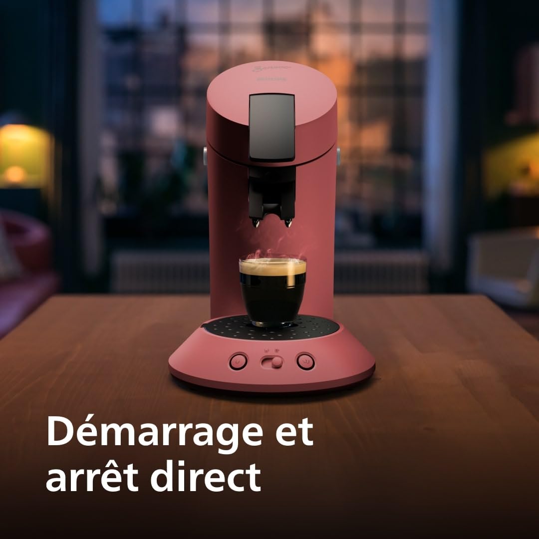 Machine à Dosettes SENSEO CSA210/35 – Rouge Tendre Design