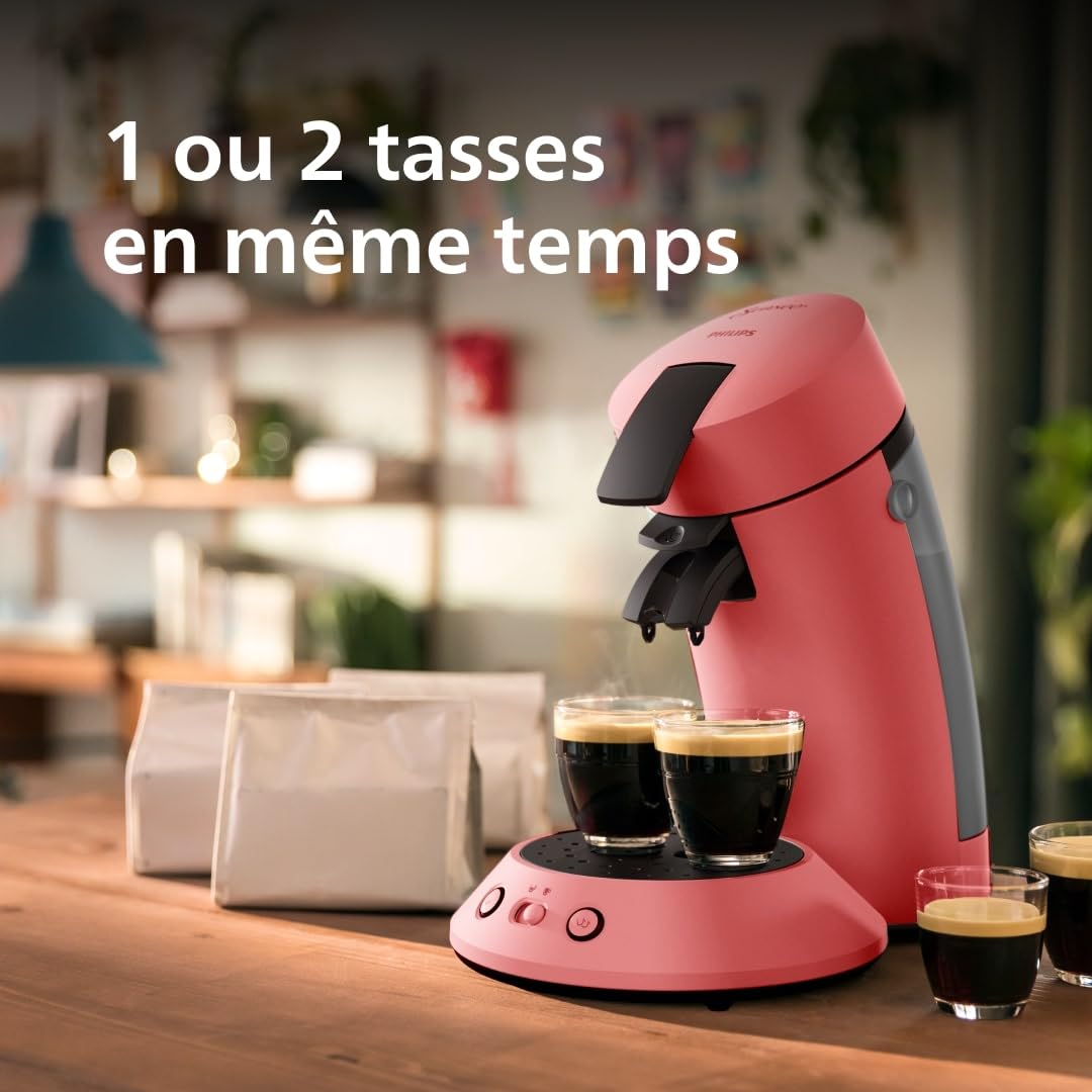 Machine à Dosettes SENSEO CSA210/35 – Rouge Tendre Design