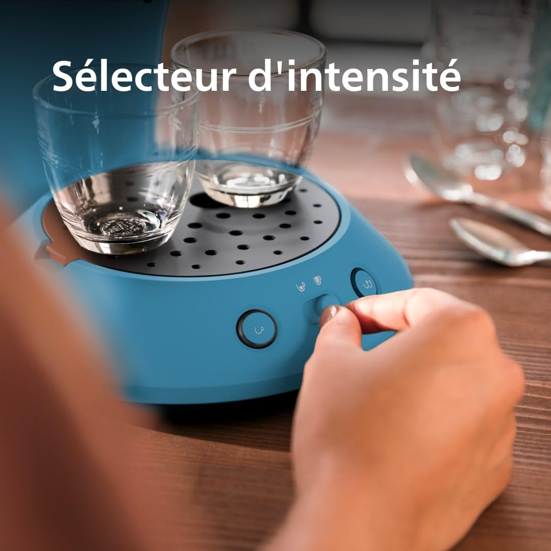 Machine à Café à Dosettes SENSEO CSA210/00 – Bleu Paon Élégant