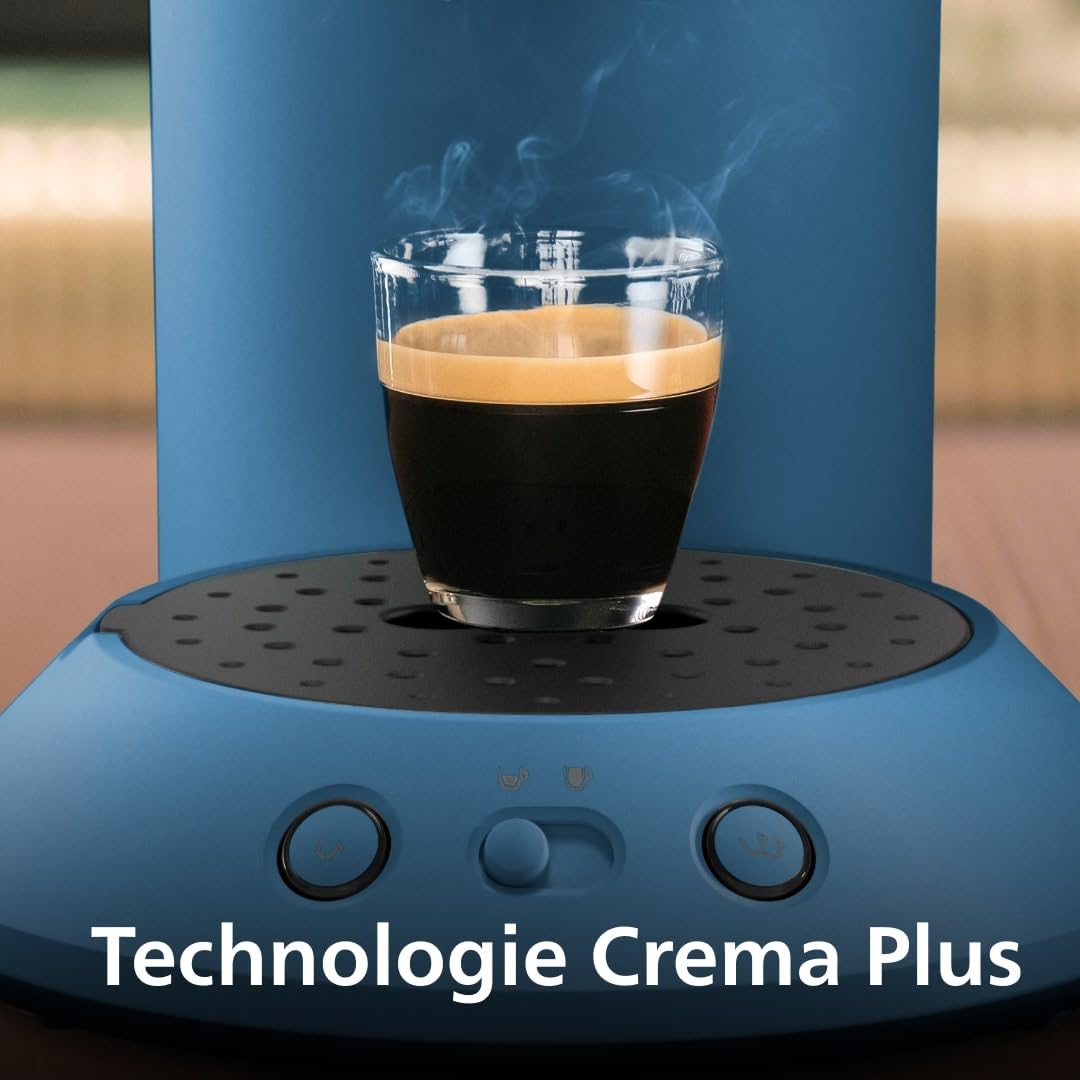 Machine à Café à Dosettes SENSEO CSA210/00 – Bleu Paon Élégant