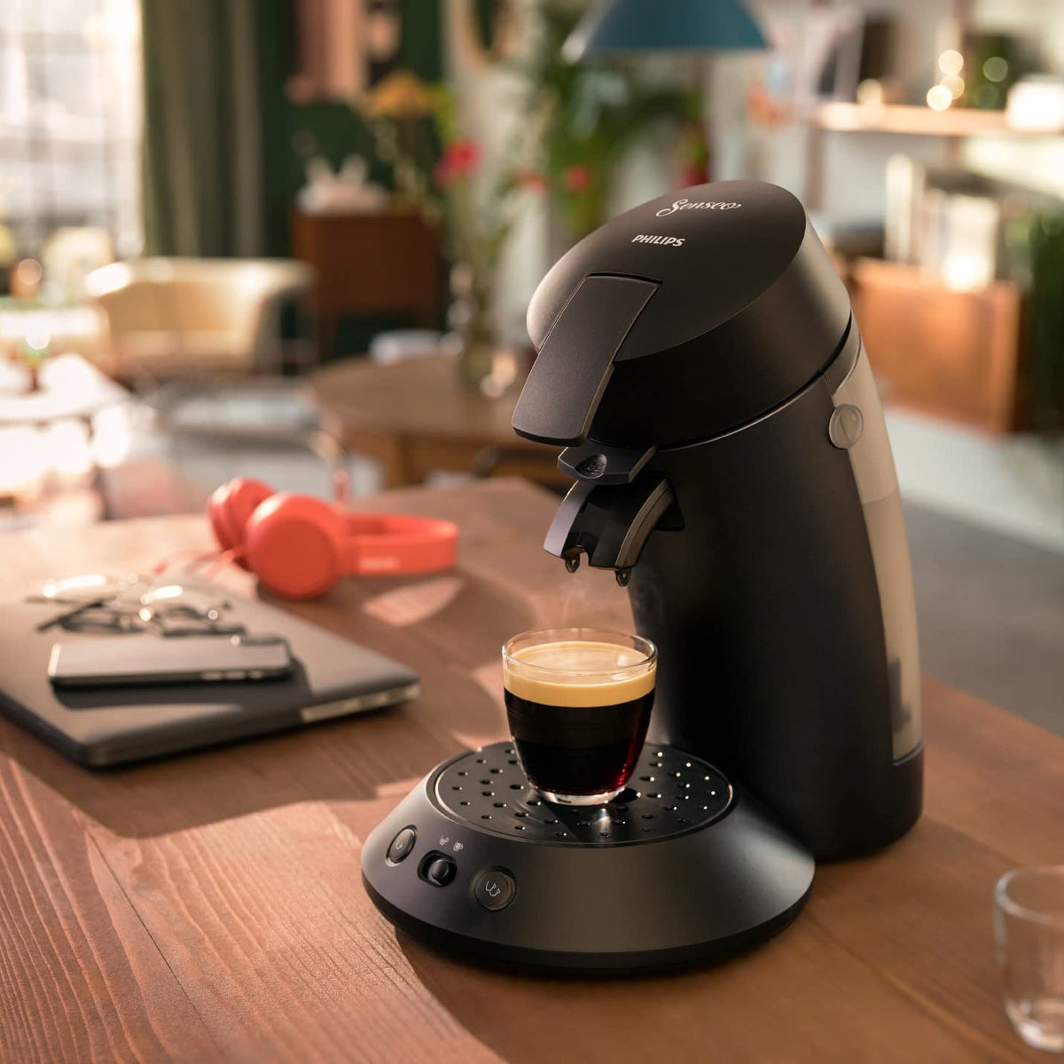 Machine à Café à Dosettes SENSEO CSA210/22 – Finition Noir Piano