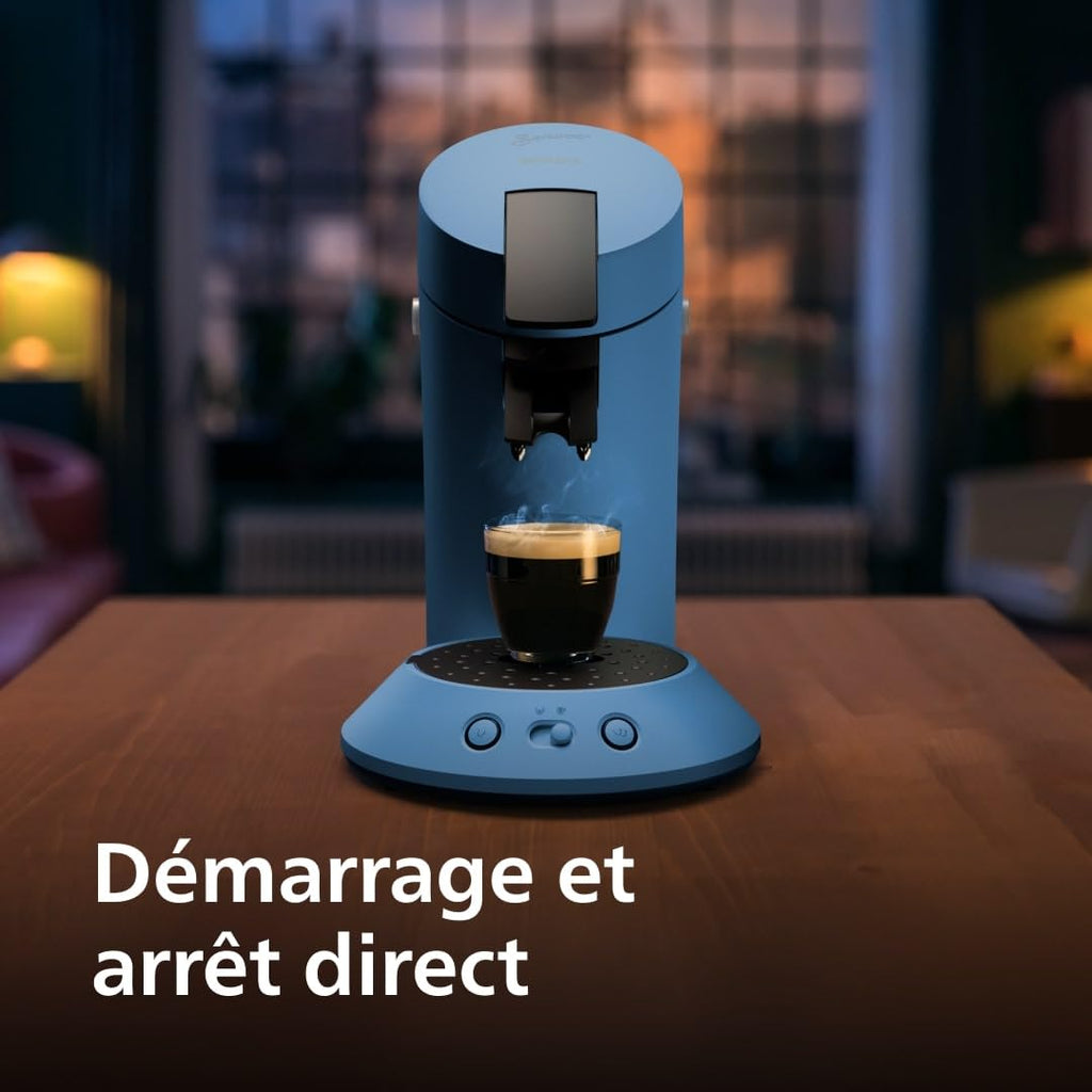 Machine à Café à Dosettes SENSEO CSA210/00 – Bleu Paon Élégant