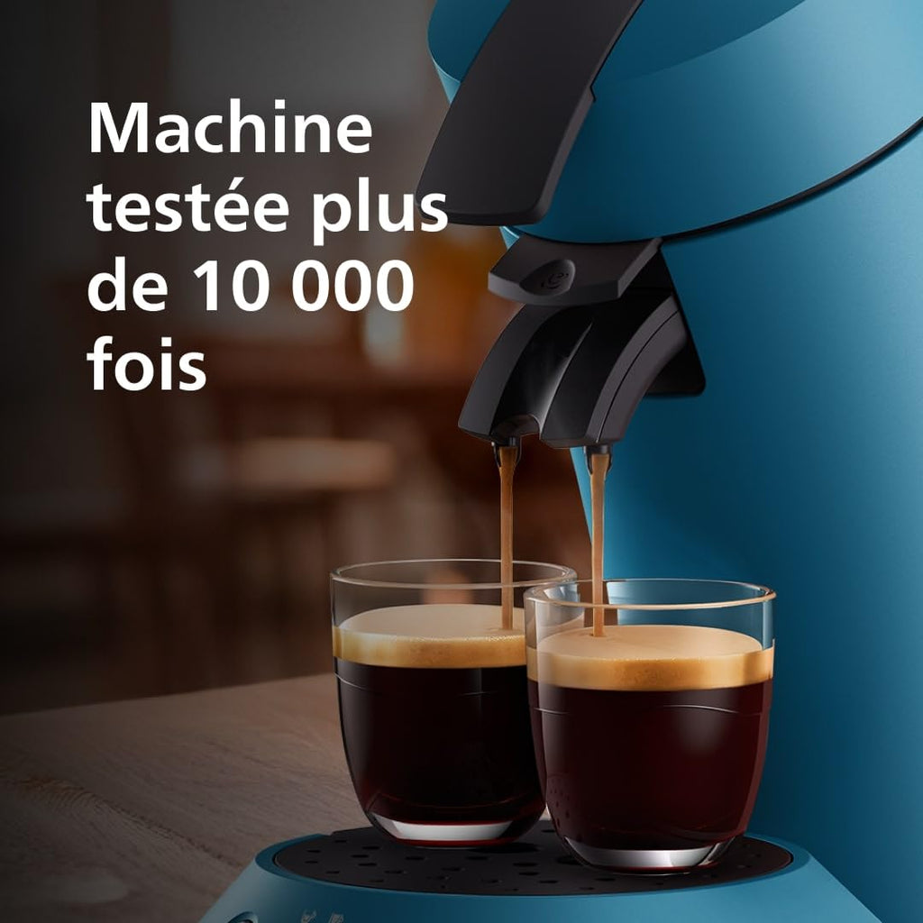 Machine à Café à Dosettes SENSEO CSA210/00 – Bleu Paon Élégant